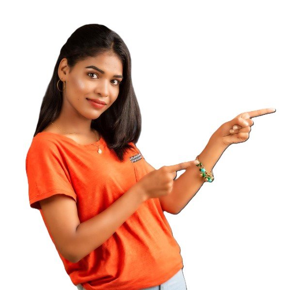 Indian lady smiling