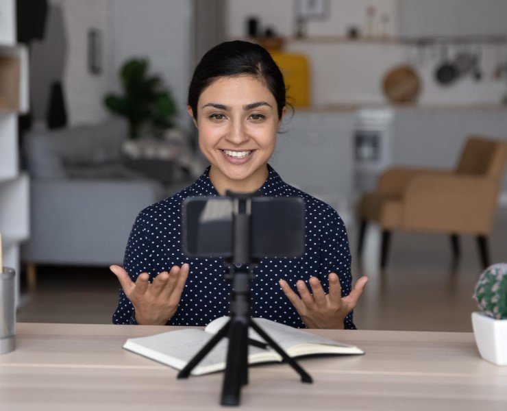 Young Indian female blogger